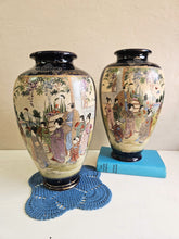 Load image into Gallery viewer, Hard to Find Pair of Antique Satsuma Vases 42506