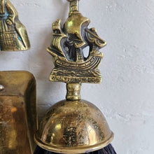 Load image into Gallery viewer, Vintage Brass Cymru Shovel and Mayflower Brush Coal Set 42503