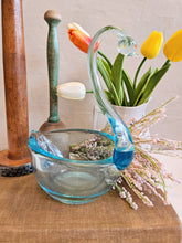 Load image into Gallery viewer, Blue Glass Swan Glass Candy Dish 42501