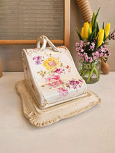 Load image into Gallery viewer, Antique Floral Cheese Dish 42209