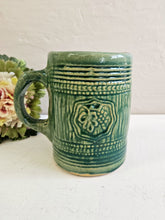 Load image into Gallery viewer, Green McCoy Pottery Grapes Mug Stein. 23 89