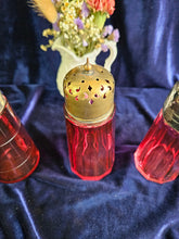 Load image into Gallery viewer, Cranberry Glass Sugar Shaker 2434