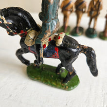 Load image into Gallery viewer, Vintage Elastolin U.S. Cavalry Soldiers -1930’s German Composition Figures Set of 8 42504