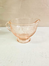 Load image into Gallery viewer, Hazel Atlas Glass Florentine Poppy Footed Creamer 42303