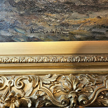 Load image into Gallery viewer, Framed Seascape Oil Painting 42507