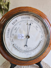 Load image into Gallery viewer, Wooden Oak Ship Barometer #42507