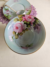 Load image into Gallery viewer, Vintage Nippon Light Blue Floral Sauce Bowl Set 42506