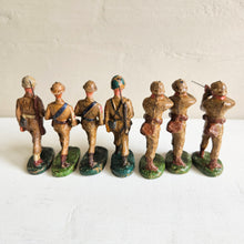 Load image into Gallery viewer, Vintage Elastolin U.S. Cavalry Soldiers -1930’s German Composition Figures Set of 8 42504