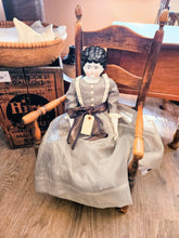 Load image into Gallery viewer, Antique Victorian Restored Porcelain Doll with Chair 42509