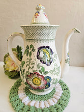 Load image into Gallery viewer, Mason's Paynsley Green Floral Coffee Pot w/ Lid. 42505