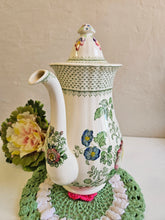 Load image into Gallery viewer, Mason's Paynsley Green Floral Coffee Pot w/ Lid. 42505