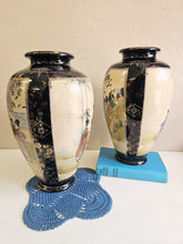 Load image into Gallery viewer, Hard to Find Pair of Antique Satsuma Vases 42506