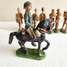Load image into Gallery viewer, Vintage Elastolin U.S. Cavalry Soldiers -1930’s German Composition Figures Set of 8 42504