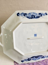 Load image into Gallery viewer, Blue & White Chinoiserie Porcelain Platter Serving Tray 24 52
