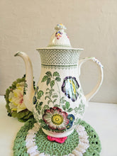 Load image into Gallery viewer, Mason's Paynsley Green Floral Coffee Pot w/ Lid. 42505