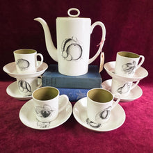 Load image into Gallery viewer, Susie Cooper “Black Fruit” Tea Set 42509
