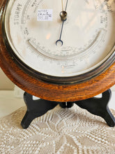 Load image into Gallery viewer, Wooden Oak Ship Barometer #42507