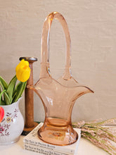 Load image into Gallery viewer, Pink Glass Basket 42301