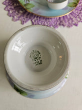 Load image into Gallery viewer, Vintage Nippon Light Blue Floral Sauce Bowl Set 42506
