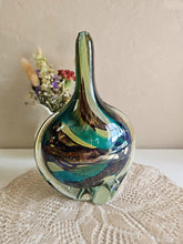 Load image into Gallery viewer, Mdina Glass “Tigers Eye” Lollipop Vase #42507
