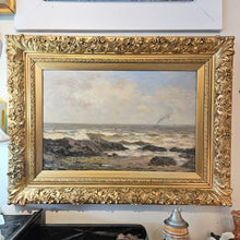 Load image into Gallery viewer, Framed Seascape Oil Painting 42507