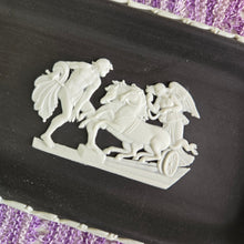 Load image into Gallery viewer, Wedgwood Black Jasperware Rectangular Trinket Dish 42506