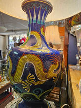 Load image into Gallery viewer, Cloisonne Dragon Lamp #42507