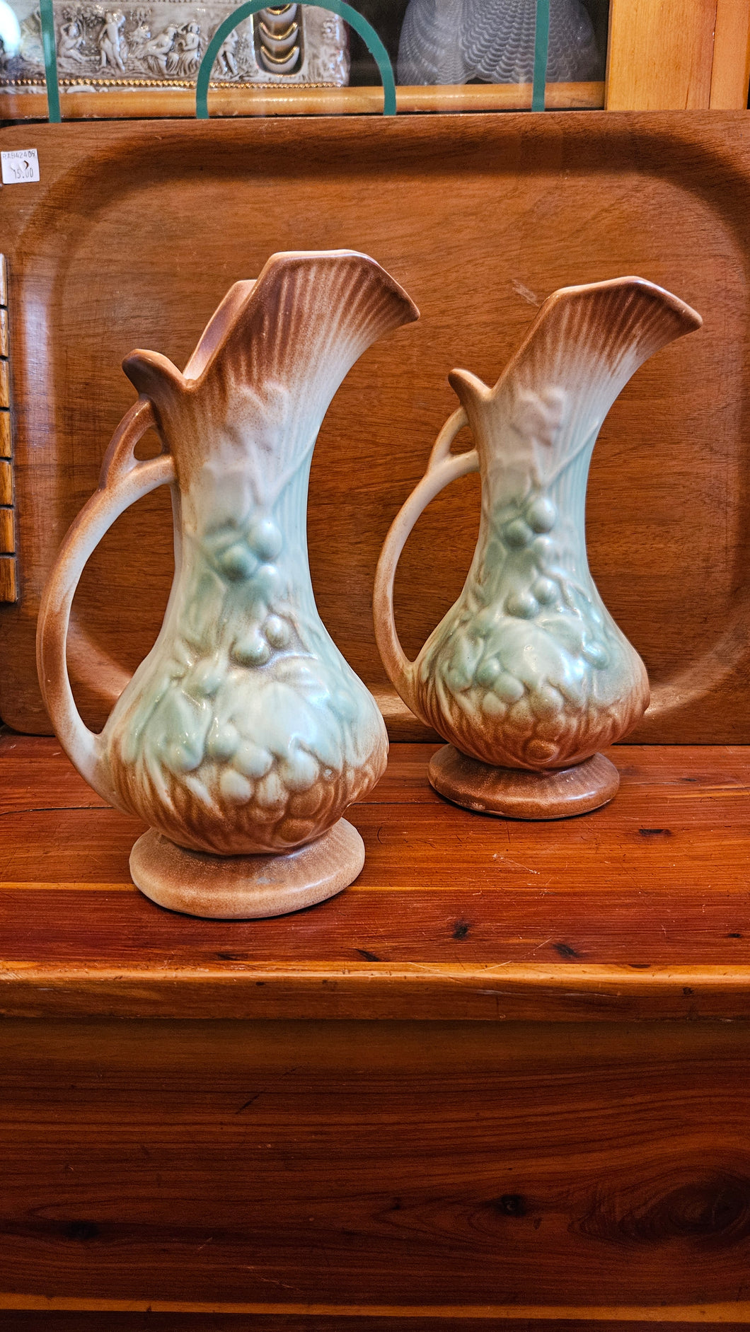 Vintage McCoy Pitcher, Grape Pattern