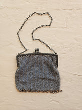 Load image into Gallery viewer, 42401 Art Deco Silver Beaded Flapper Purse
