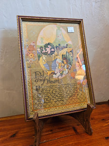 981 1926 Buzza Motto "Pal O' My Heart" Print in Frame