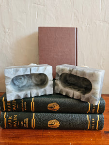 42409 Soapstone Chinese Foo Dogs Book Ends