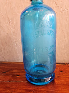 965 Blue Crystal Spring Water Supply Siphon Bottle