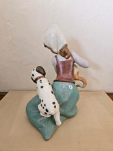 Load image into Gallery viewer, Lladro Little Friskies Girl with Cat and Dog
