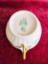 Load image into Gallery viewer, Beleek Pottery Ireland Shamrock Teacup and Saucer 42411
