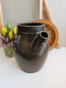 West Troy N.Y. Pottery Stoneware Batter Jug #2441