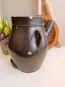 West Troy N.Y. Pottery Stoneware Batter Jug #2441