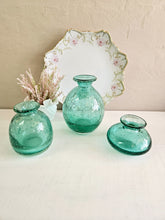 Load image into Gallery viewer, Crate and Barrel Mae Green Bubble Glass Vase (PICK ONE)

