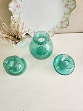 Load image into Gallery viewer, Crate and Barrel Mae Green Bubble Glass Vase (PICK ONE)
