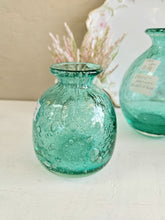 Load image into Gallery viewer, Crate and Barrel Mae Green Bubble Glass Vase (PICK ONE)
