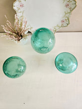 Load image into Gallery viewer, Crate and Barrel Mae Green Bubble Glass Vase (PICK ONE)
