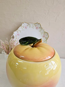 McCoy Blushing Yellow Apple Cookie Jar 23 59