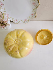 McCoy Blushing Yellow Apple Cookie Jar 23 59