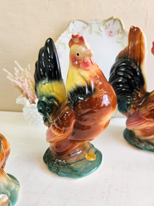 Royal Copley Rooster and Hens Ceramic Figurines (PICK ONE) 23 59