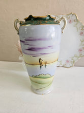 Load image into Gallery viewer, Nippon Art Nouveau Hand Painted Landscape Vase 42309
