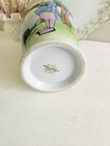 Nippon Art Nouveau Hand Painted Landscape Vase 42309
