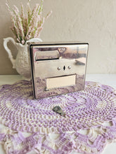 Load image into Gallery viewer, 1950&#39;s Lifetime Stainless Steel Cookware Calendar Savings Coin Bank 24 20
