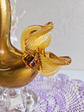 Load image into Gallery viewer, Art Glass Rooster Gold/Orange 918
