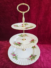 Load image into Gallery viewer, Royal Albert Highland Thistle Royal Albert 3 Tier Cake Stand #42505
