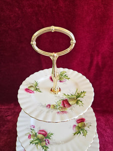 Royal Albert Highland Thistle Royal Albert 3 Tier Cake Stand #42505