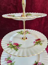 Load image into Gallery viewer, Royal Albert Highland Thistle Royal Albert 3 Tier Cake Stand #42505

